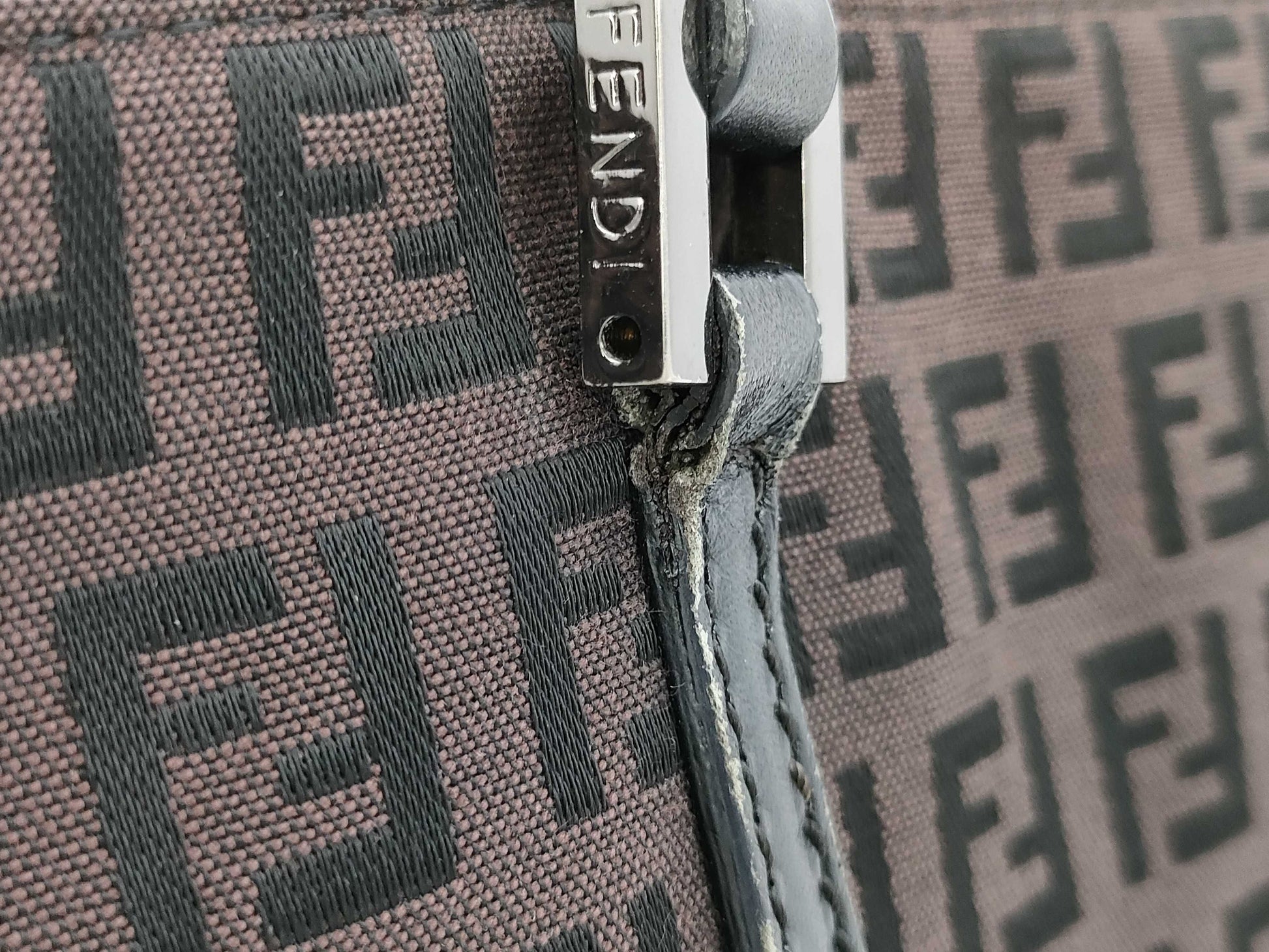 FENDI Zucchino Handbag Handbag