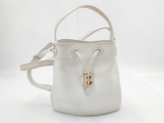 BURBERRY Mini TB Bucket Handbag