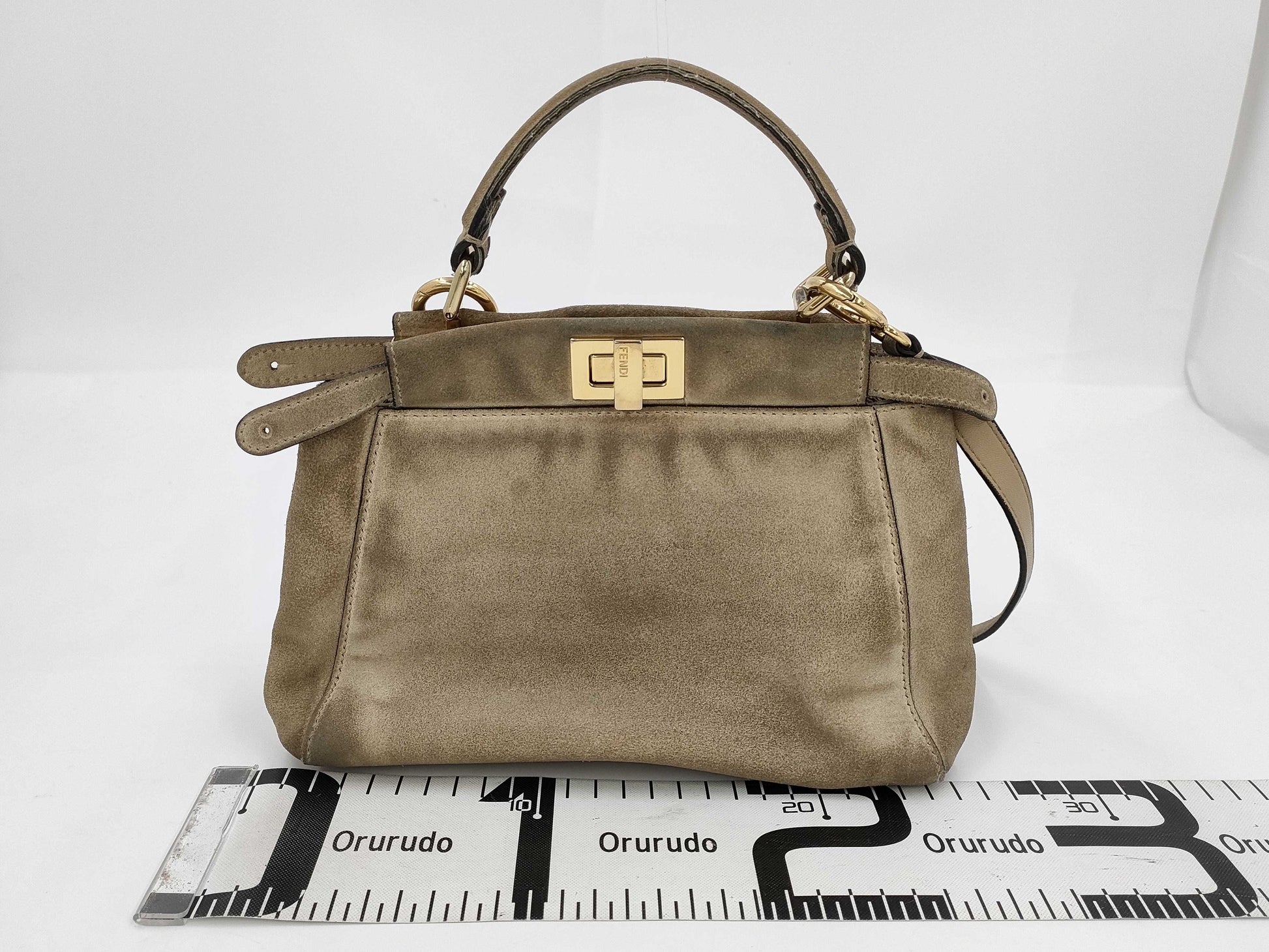 FENDI FENDI Peekaboo Mini Pocket Shoulder Bag Handbag