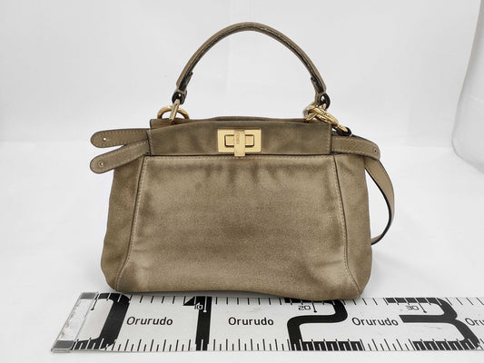 FENDI FENDI Peekaboo Mini Pocket Shoulder Bag Handbag