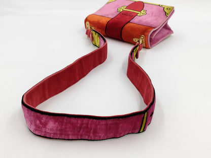 PRADA PRADA Cahier Velour Shoulder Bag
