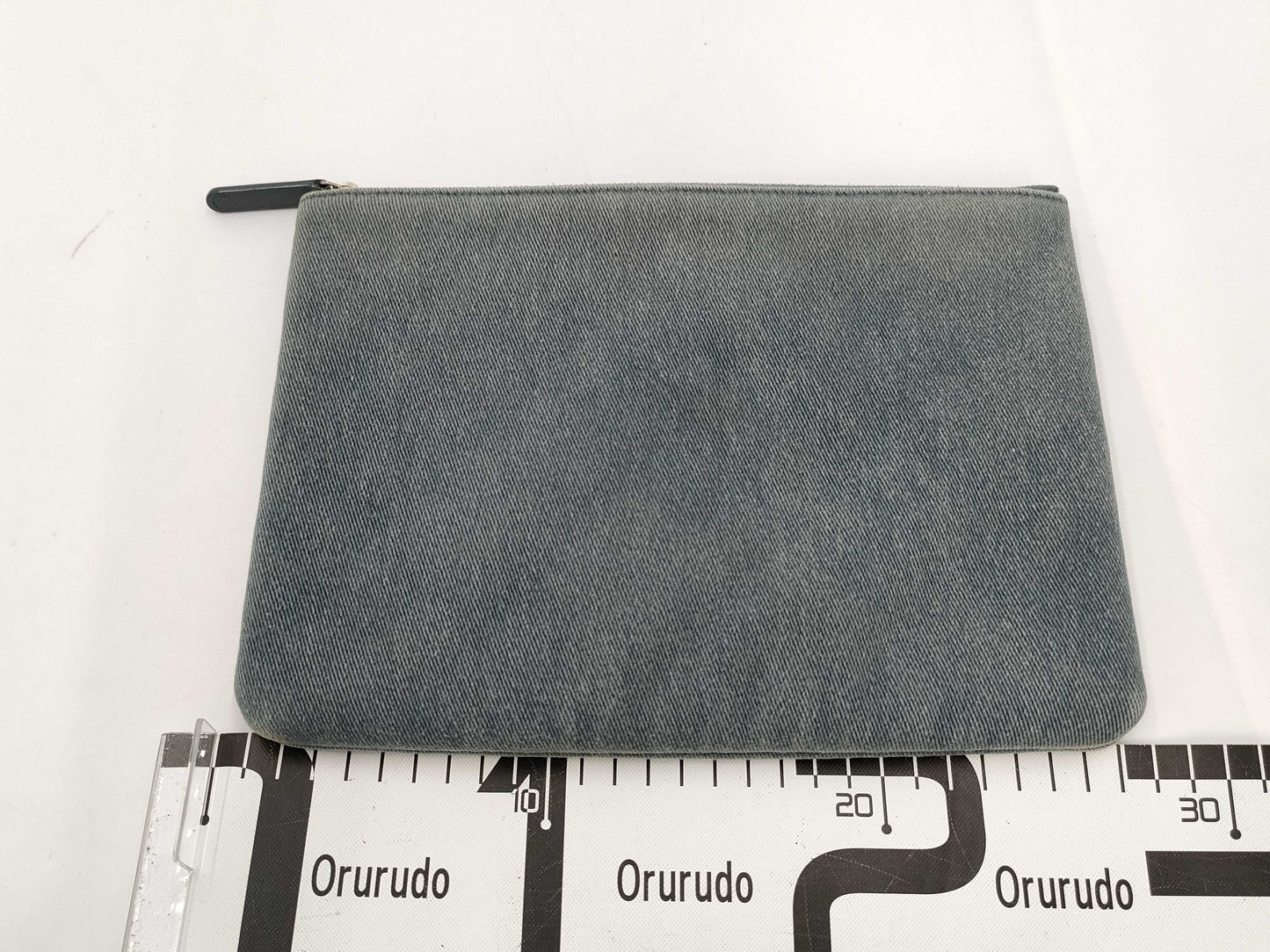 CHANEL Deauville Denim Clutch Bag