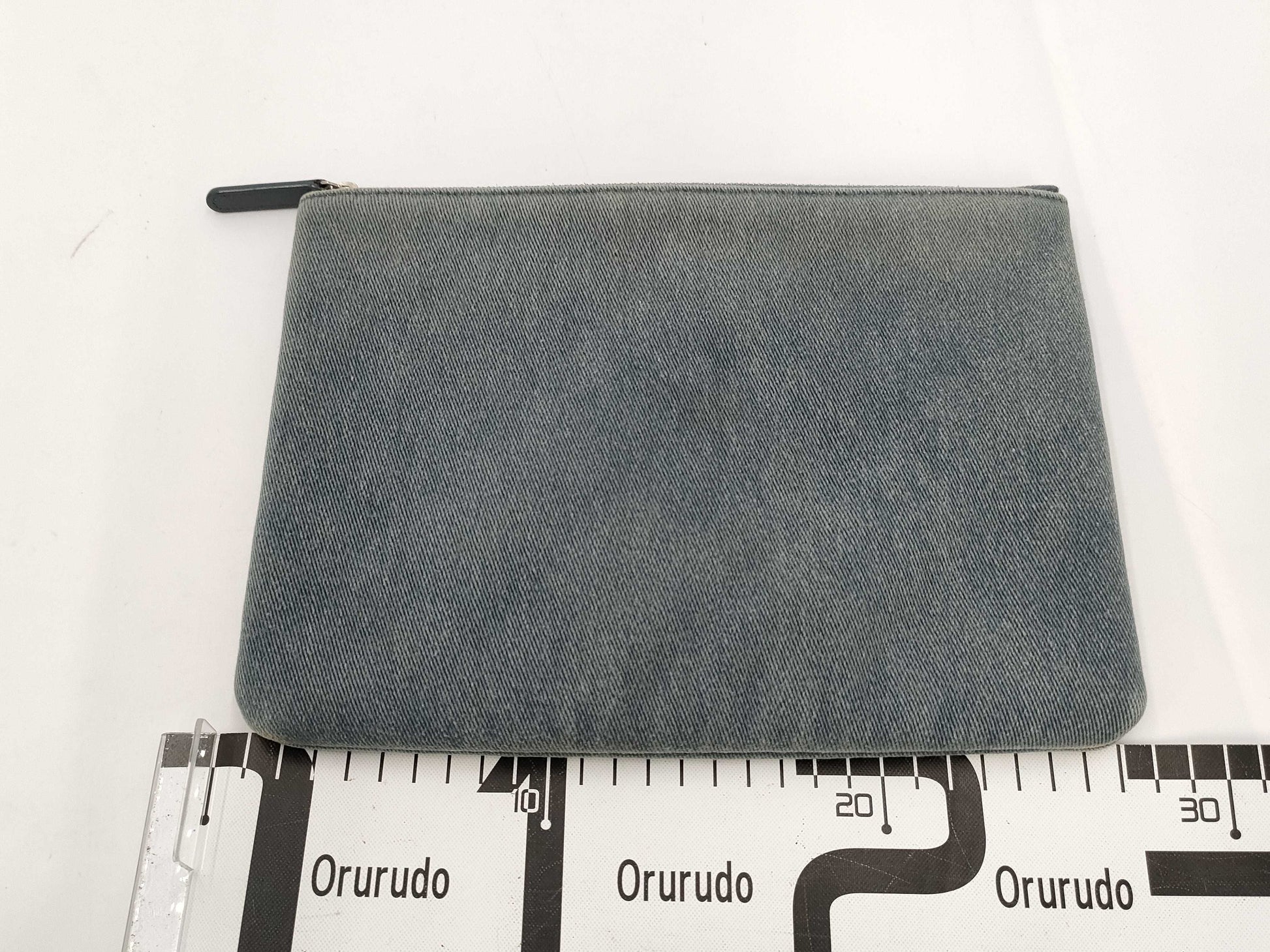 CHANEL Deauville Denim Clutch Bag