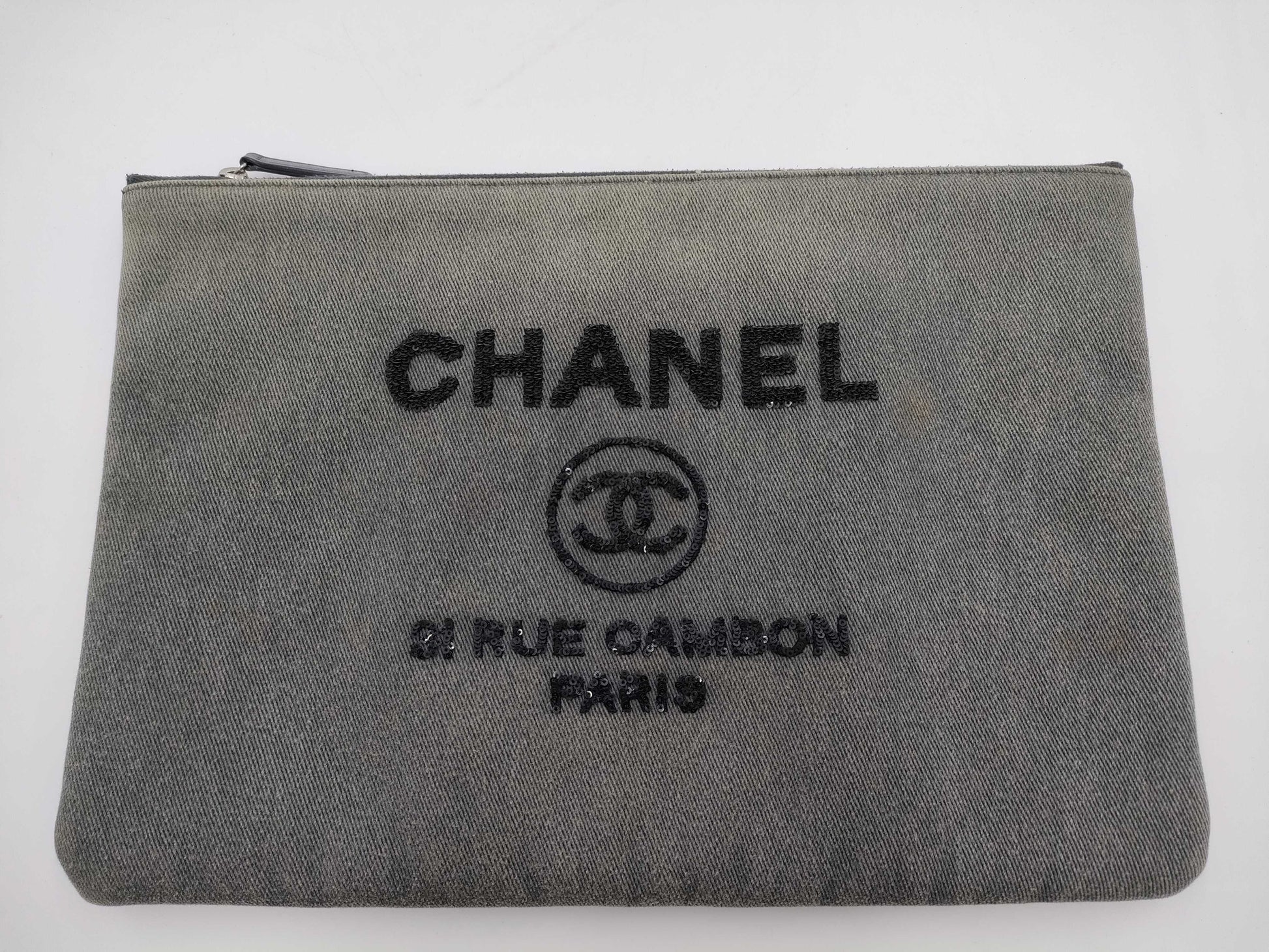 CHANEL CHANEL Deauville Clutch Bag