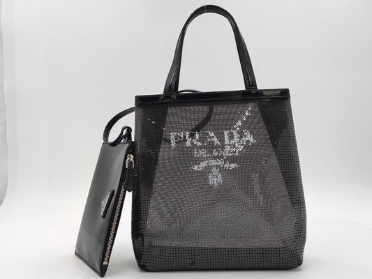 PRADA PRADA Sequin Handbag Handbag