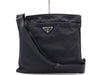 PRADA Nylon Logo Plate Square Shoulder Bag Black Shoulder Bag