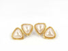 CHANEL 93P Triangle Pearl Earrings