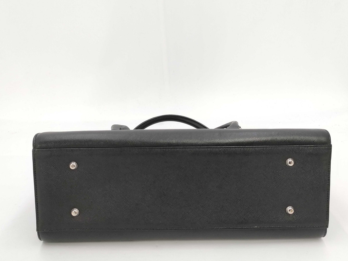 BURBERRY Handbag Leather Black