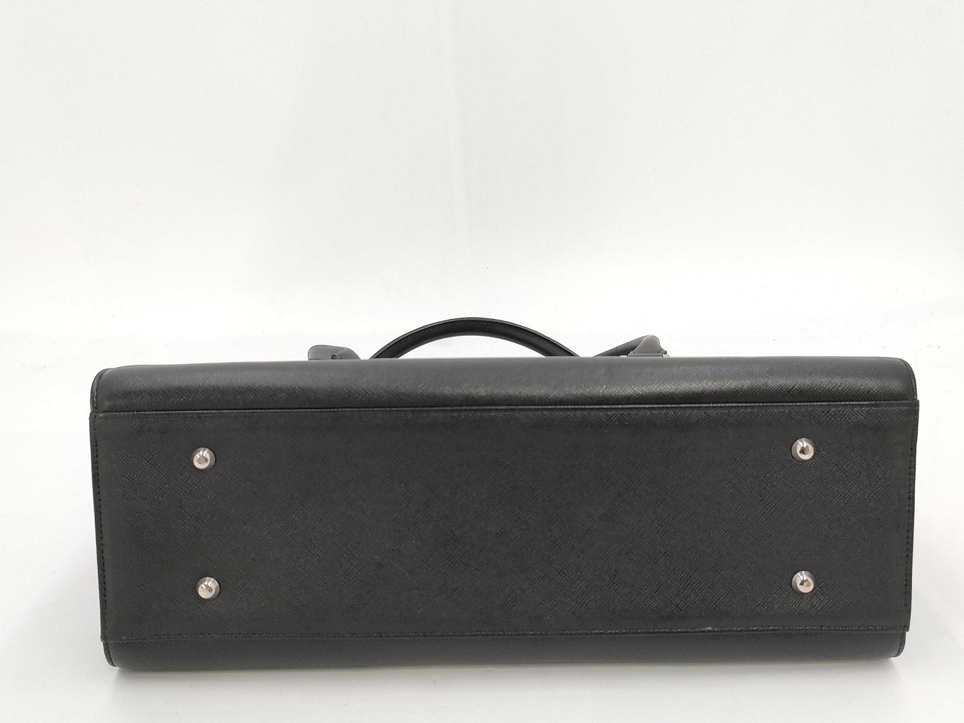 BURBERRY Handbag Leather Black