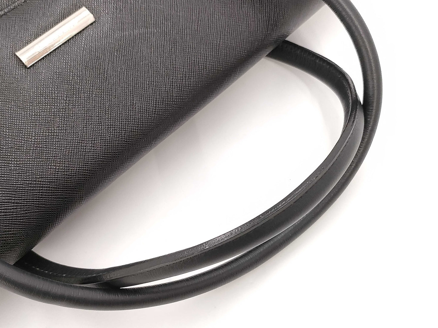 BURBERRY Handbag Leather Black