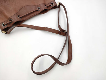 Burberrys Shoulder Bag Leather Brown