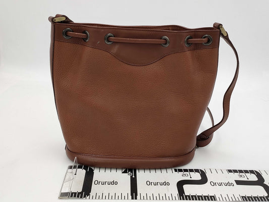 Burberrys Shoulder Bag Leather Brown