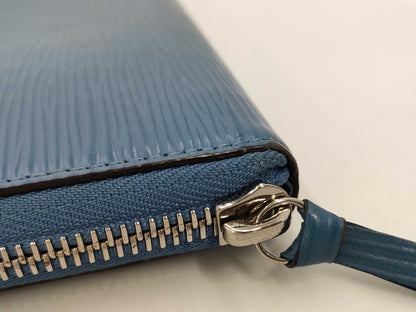 LOUIS VUITTON Epi Clemence Wallet in Blue Jean UB0159