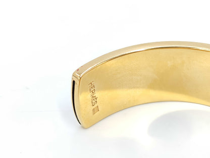 HERMES Kelly Gold and Blue Bangle Bracelet/Bangle