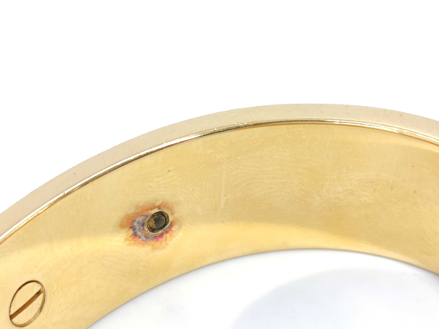 HERMES Kelly Gold and Blue Bangle Bracelet/Bangle