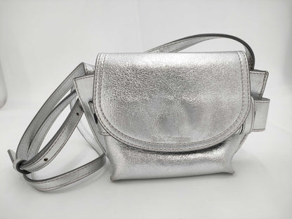 JM DAVIDSON Mini Shoulder Bag Silver Shoulder Bag