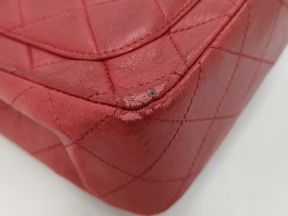 CHANEL Matelasse Shoulder Bag Red Shoulder Bag