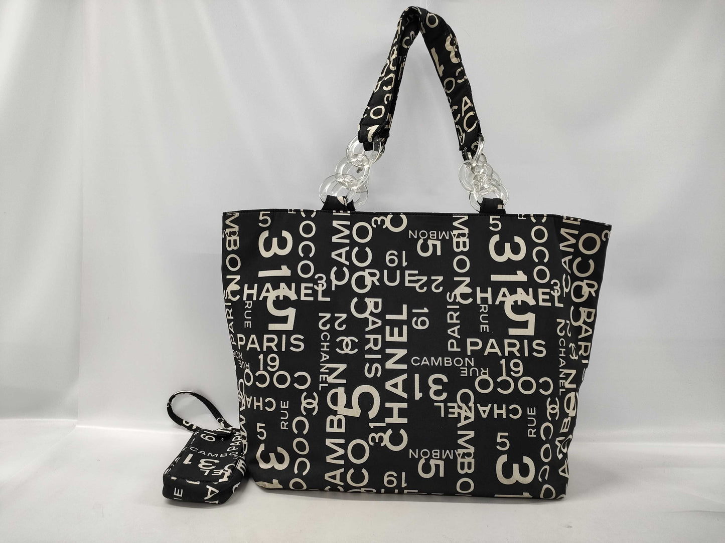 CHANEL Bi-Chi Tote Bag with Pouch