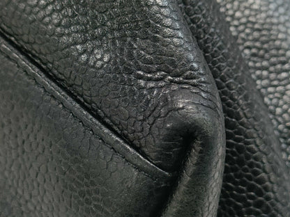 CHANEL Caviar Skin Tote Bag Black Tote Bag
