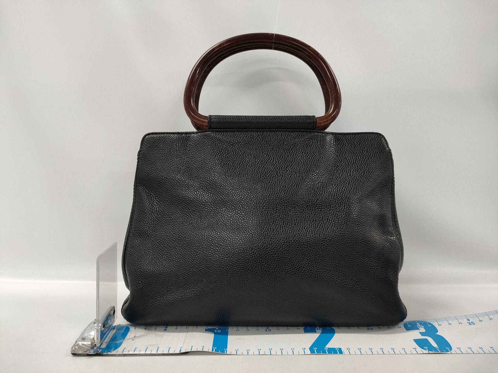 CHANEL Chanel Wood Caviar Skin Handbag Handbag