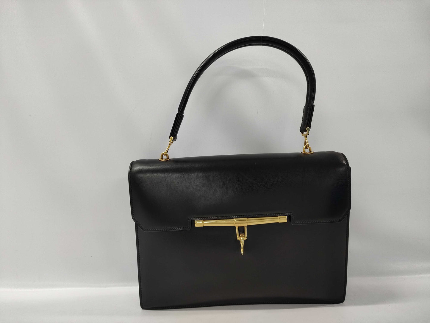 HERMES Paronnière Black Handbag