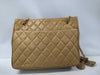 CHANEL Matelasse Double Chain Beige Tote Bag