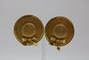 CHANEL straw hat earrings