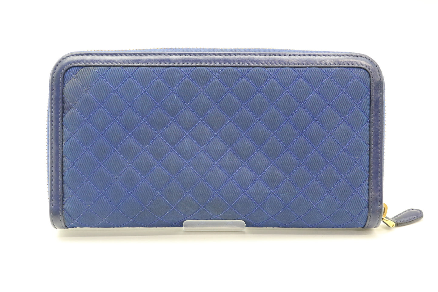 PRADA Quilted Round Zip Long Wallet