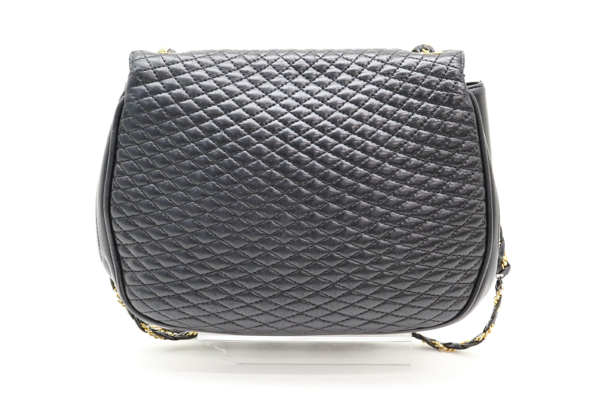 BALLY Quilted Leather Turnlock Shoulder Bag