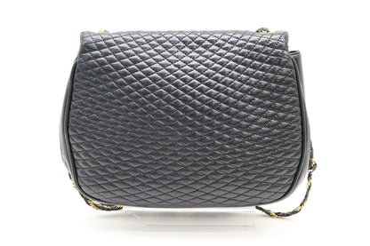 BALLY Quilted Leather Turnlock Shoulder Bag