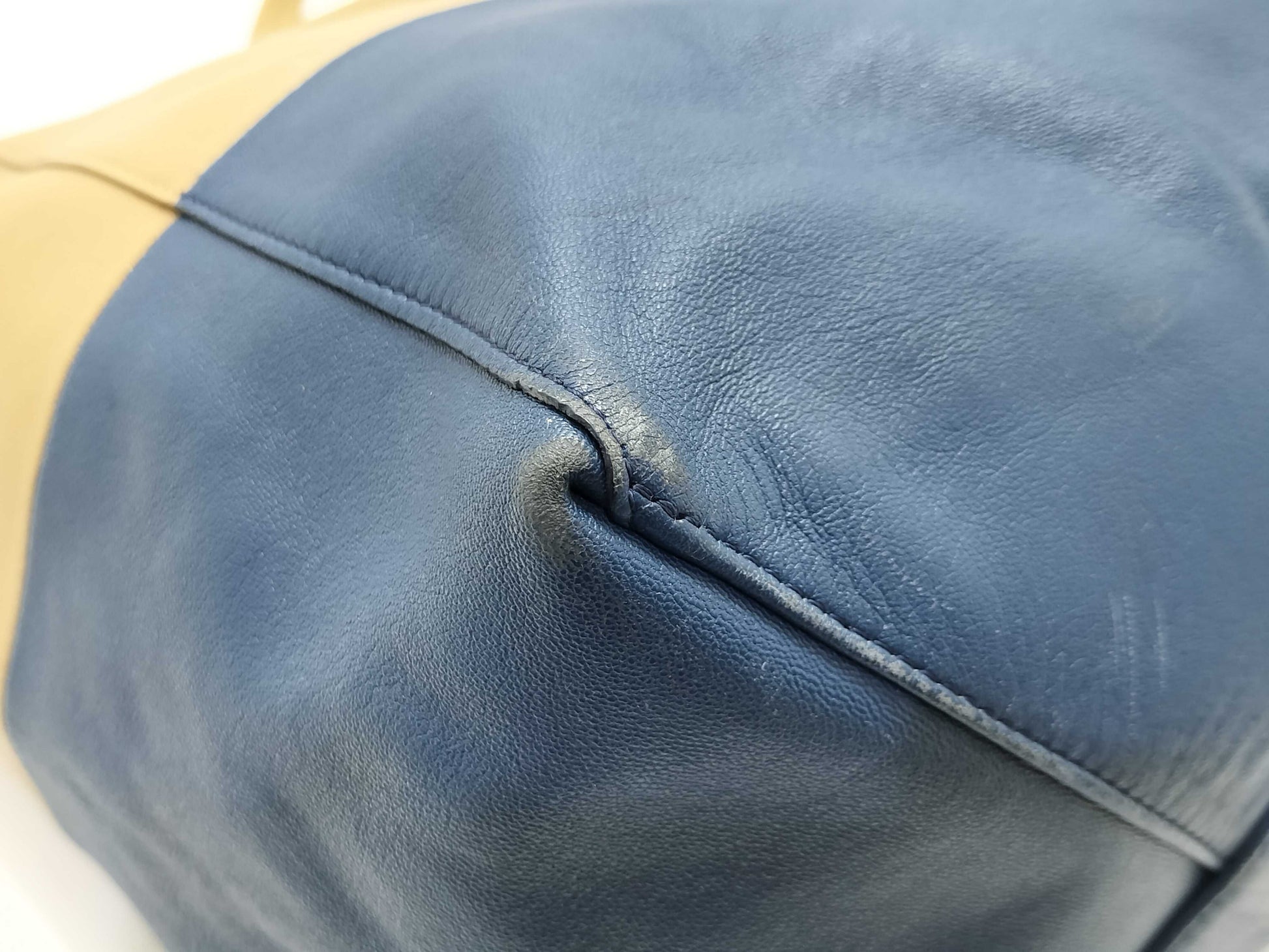 CELINE Cabas Tote Leather Tote Bag