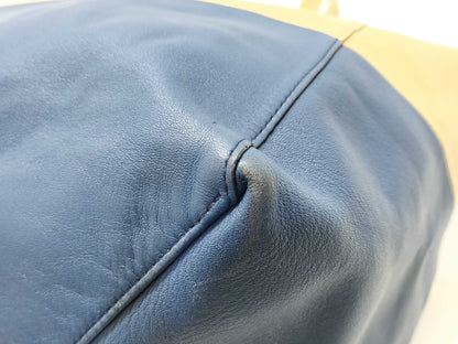 CELINE Cabas Tote Leather Tote Bag