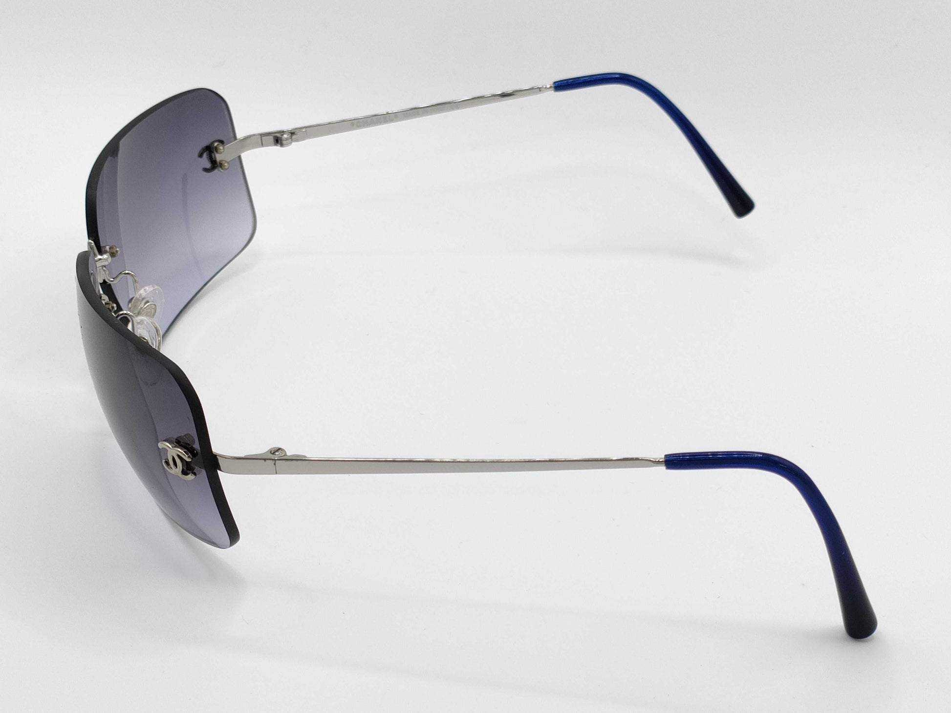  CHANEL Rimless Coco Mark Sunglasses 4017 C.124/79 Sunglasses/Eyewear