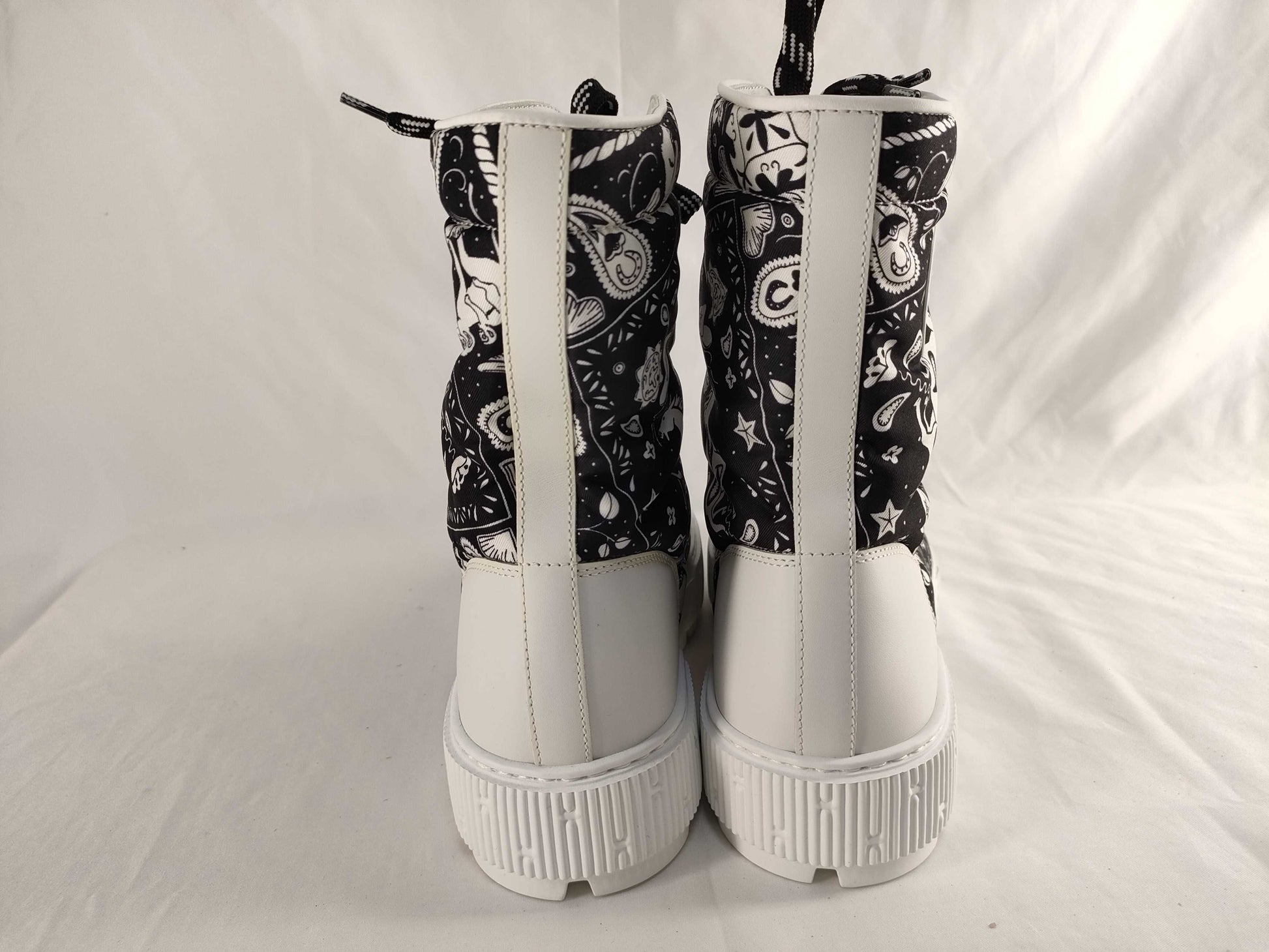 HERMES H241173Z Short Boots Fresh Panda with Spare Laces Other Shoes