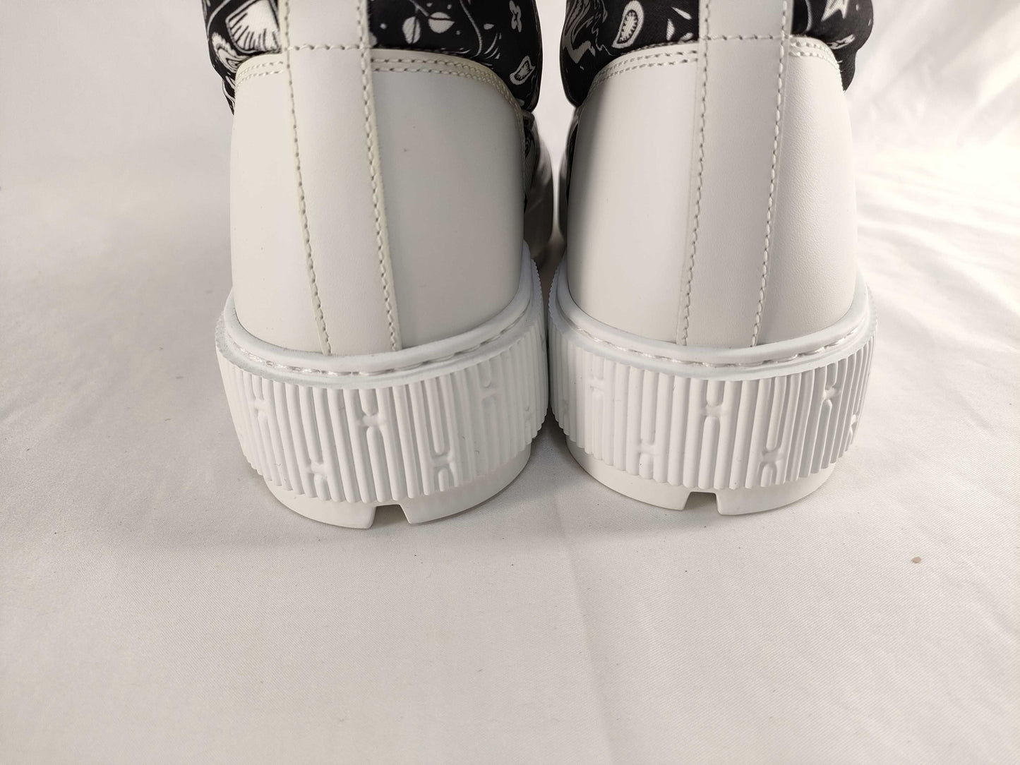 HERMES H241173Z Short Boots Fresh Panda with Spare Laces Other Shoes