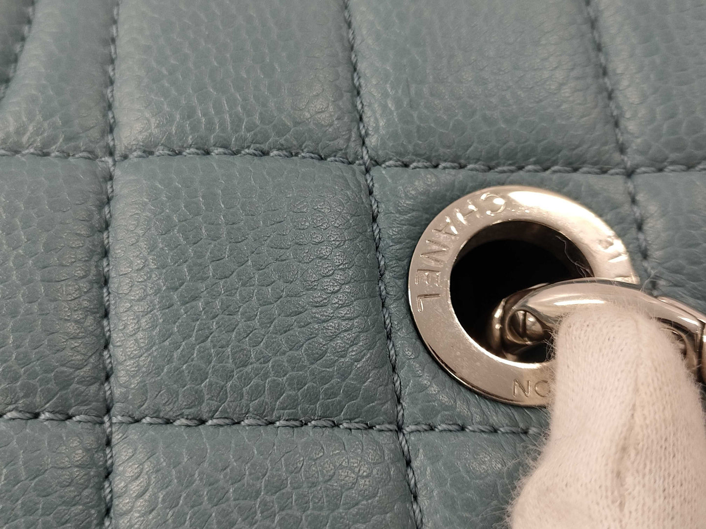 CHANEL Caviar Skin Coco Mark GST Shoulder Bag Tote Bag