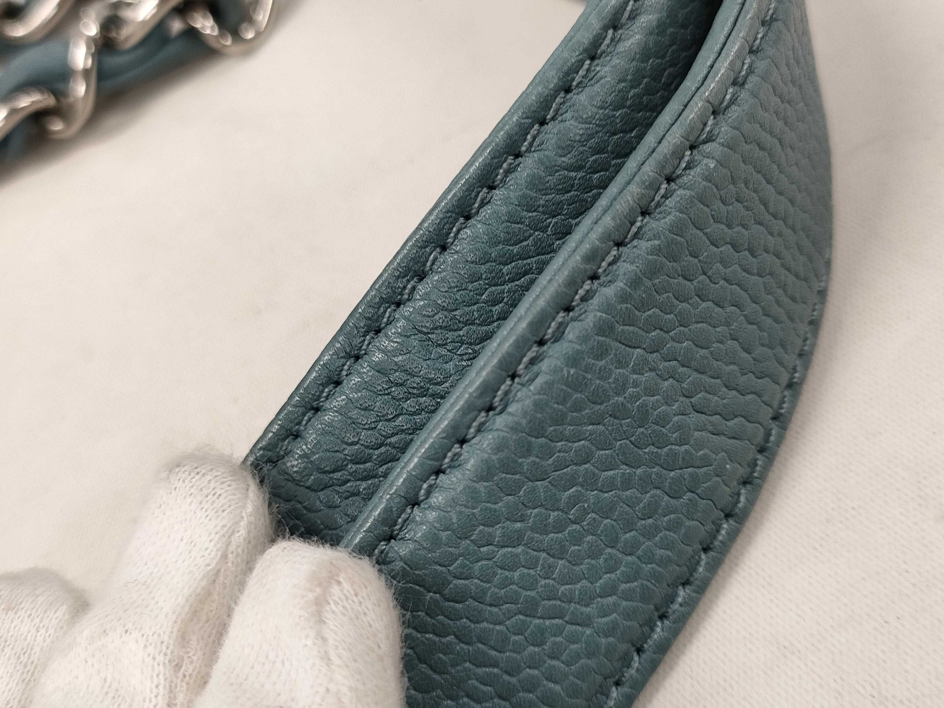 CHANEL Caviar Skin Coco Mark GST Shoulder Bag Tote Bag