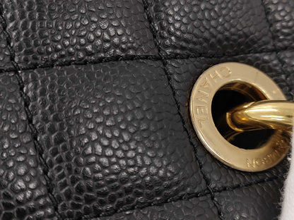 CHANEL Caviar Skin Coco Mark GST Shoulder Bag Tote Bag