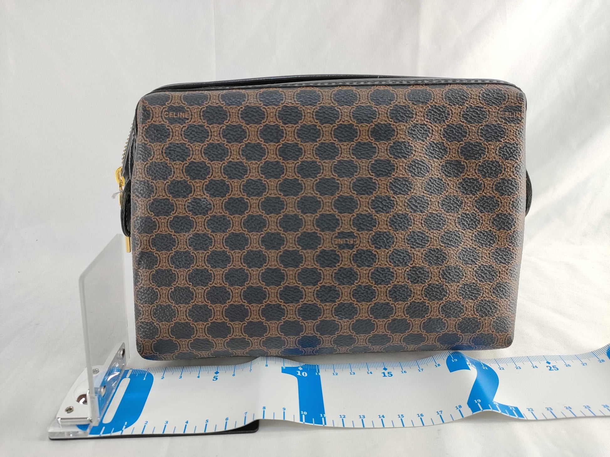 CELINE Macadam Black Pouch