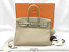 HERMES Birkin 35 Togo Trench Handbag with Silver Hardware and X Stamp
