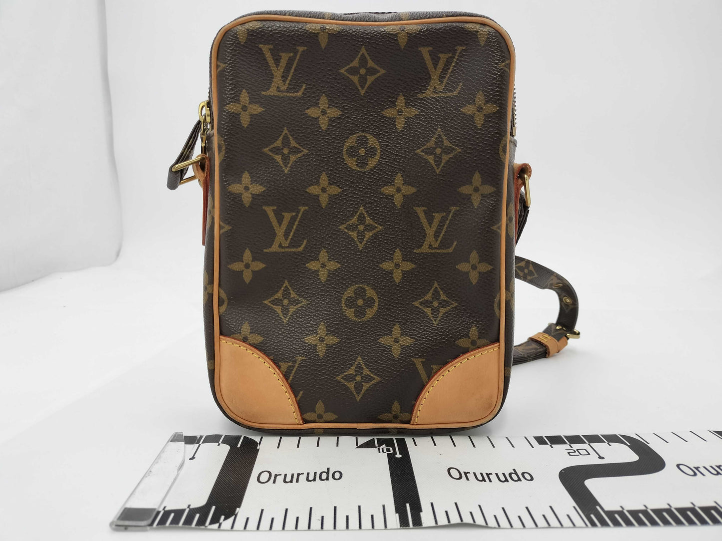 LOUIS VUITTON Monogram Danup Shoulder Bag Engraved Shoulder Bag