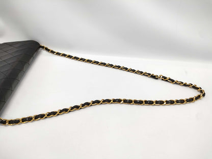 CHANEL Matelasse Lamb Push Lock Chain Shoulder Bag with Seal