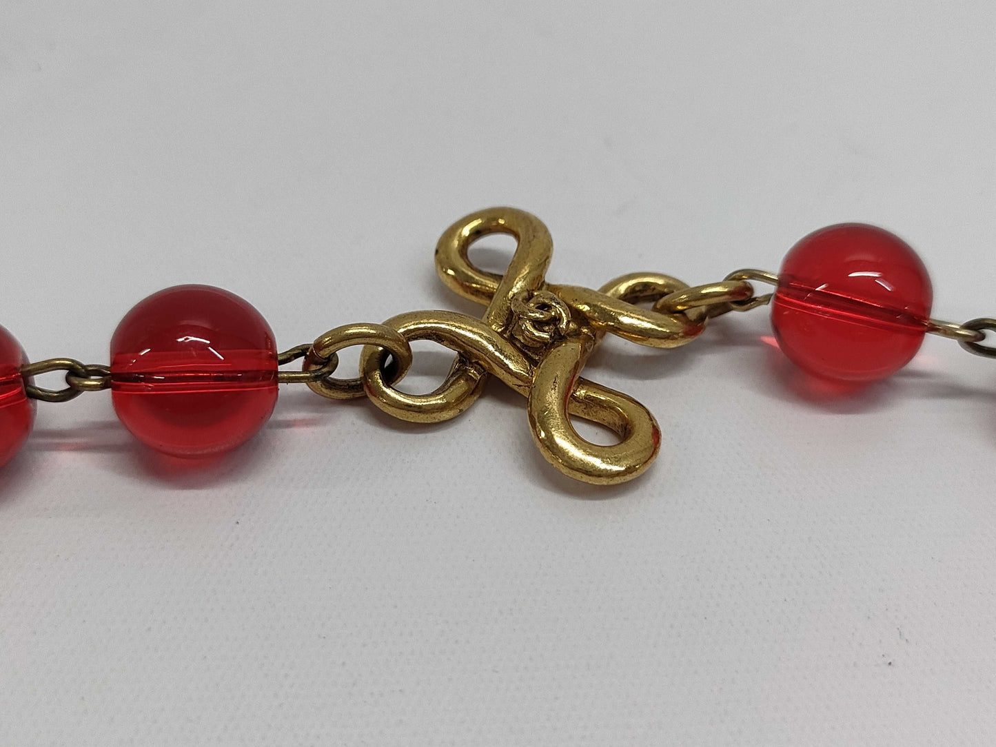 CHANEL Color Stone Long Necklace Necklace