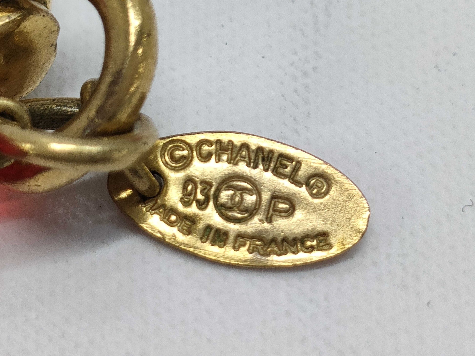 CHANEL Color Stone Long Necklace Necklace