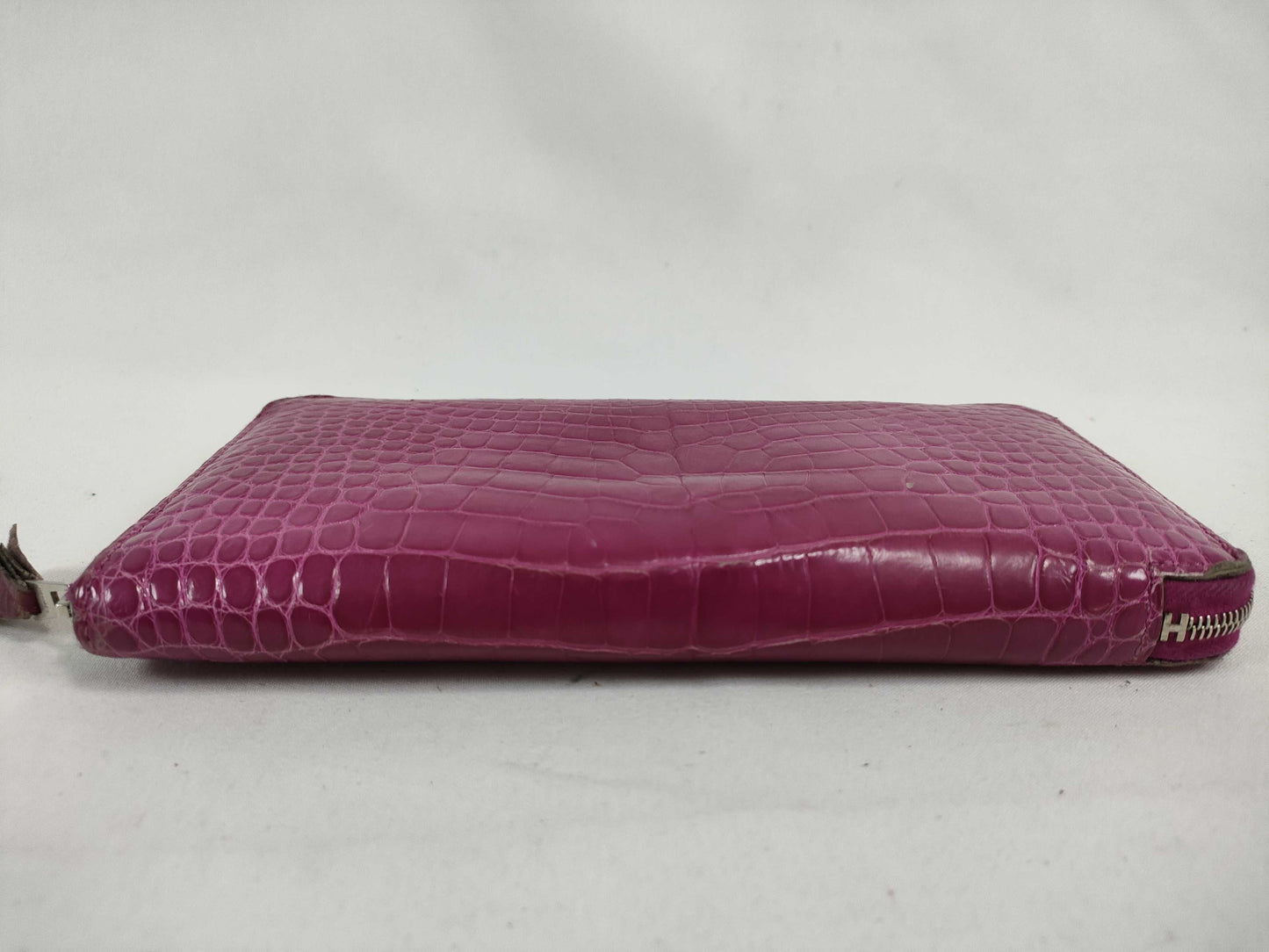 HERMES Azap Long Crocodile R-stamped Wallet