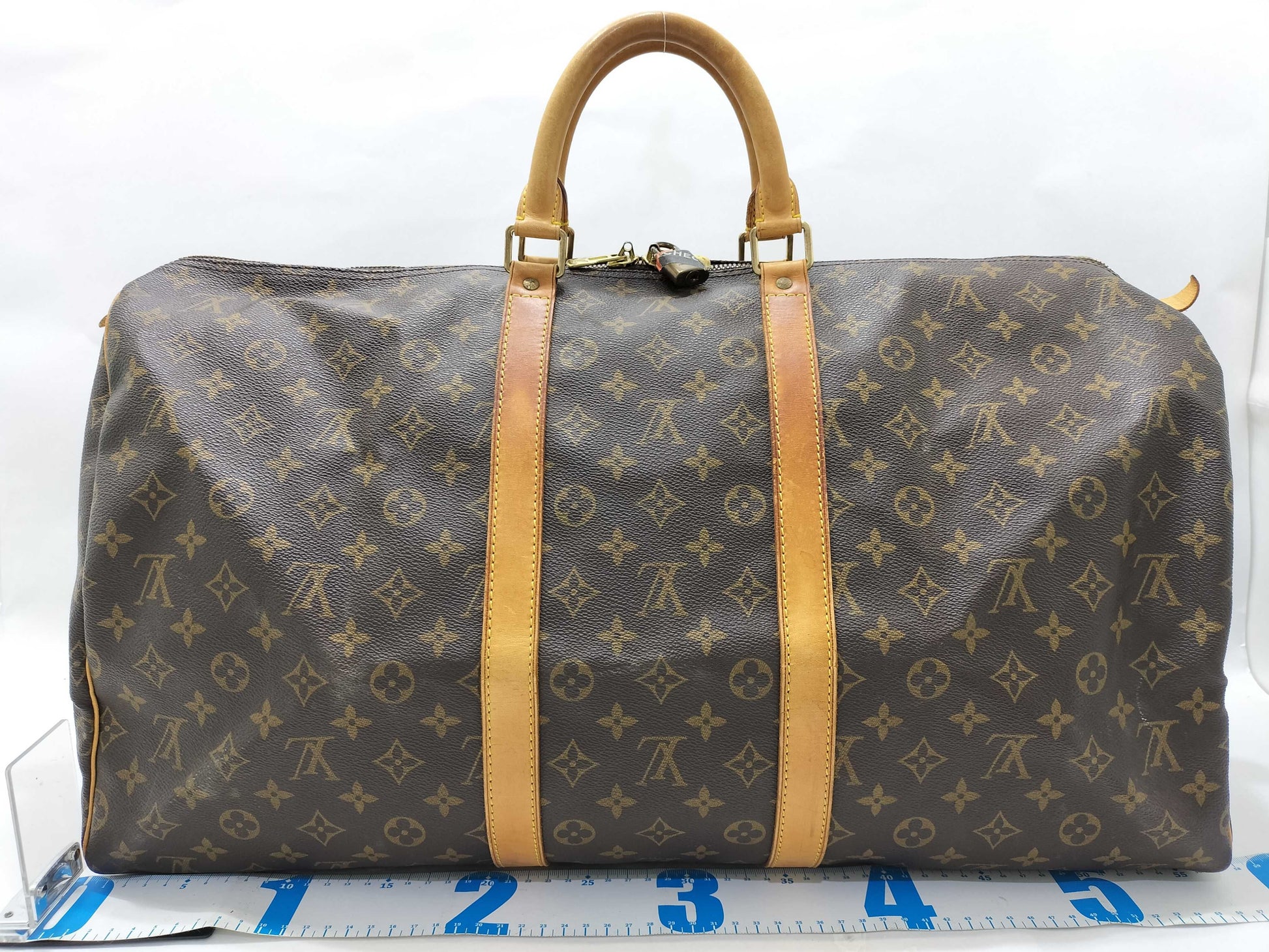 LOUIS VUITTON Monogram LV Keepall Boston Bag