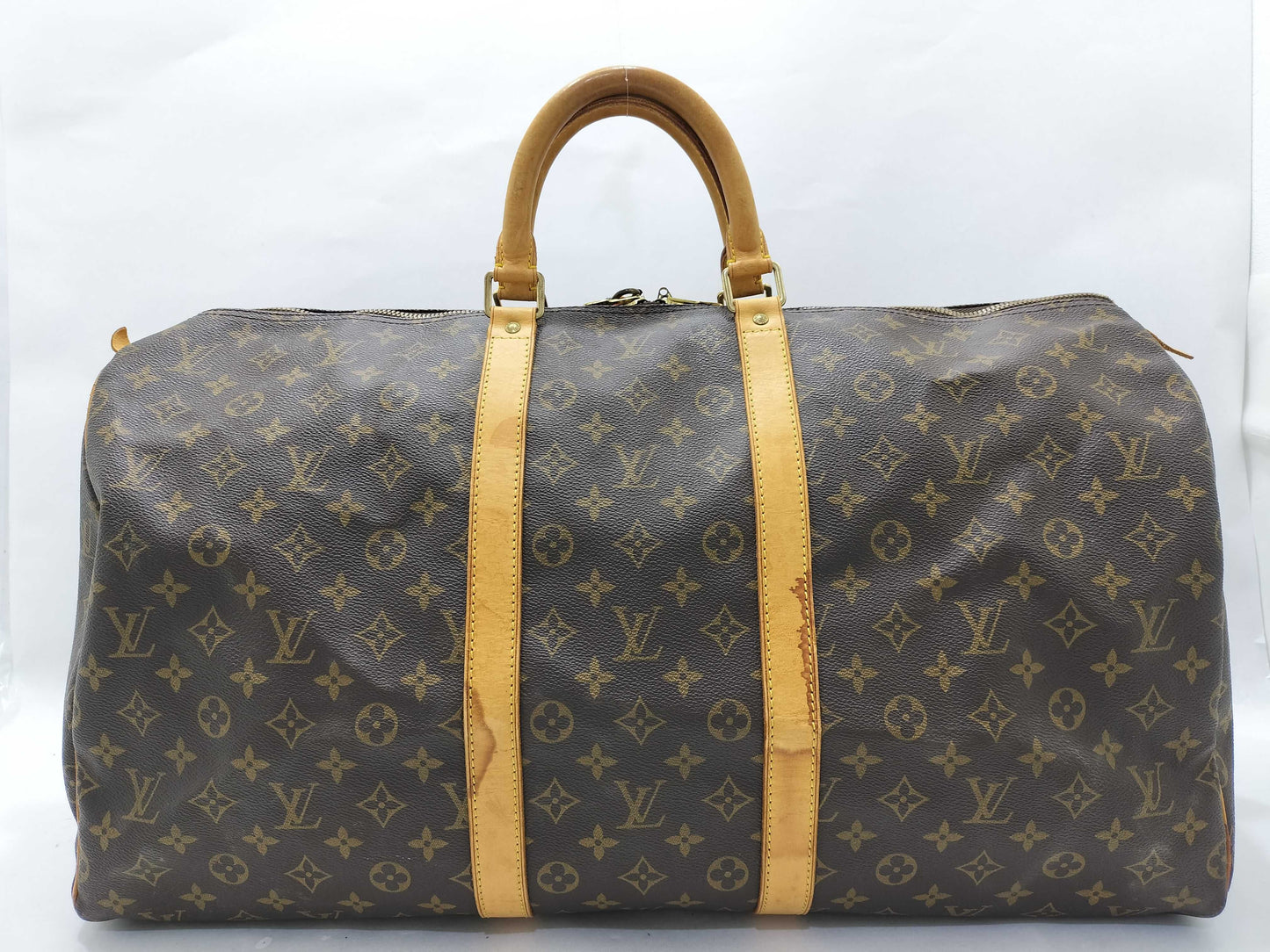 LOUIS VUITTON Monogram LV Keepall Boston Bag