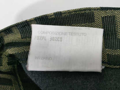 FENDI Zucca pattern pants, brown