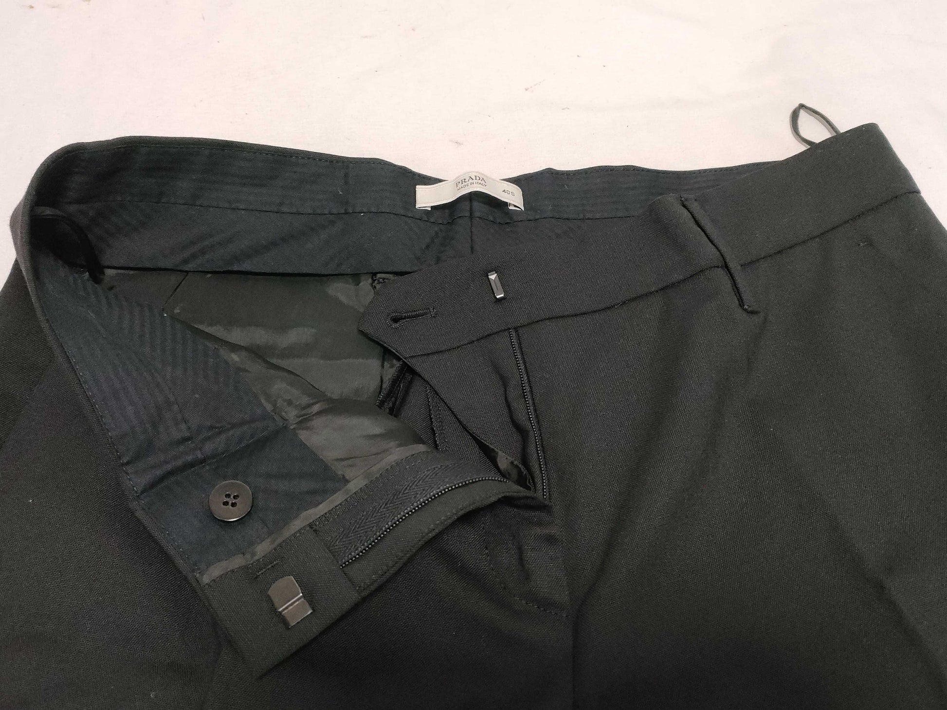 PRADA Prada Wool Pants Slacks Black Pants