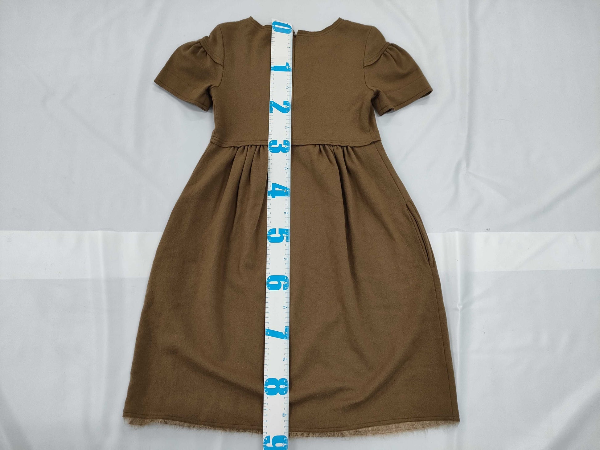 FENDI Double-faced Wool Long Dress Size 42